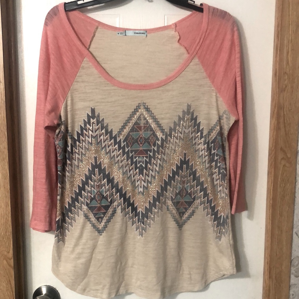 Pink tribal tee